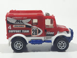 2016 Matchbox MBX Heroic Rescue 4x4 Scrambulance Red Die Cast Toy Car Emergency Services Vehicle