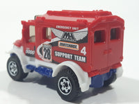 2016 Matchbox MBX Heroic Rescue 4x4 Scrambulance Red Die Cast Toy Car Emergency Services Vehicle