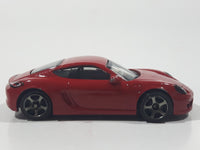 2016 Matchbox MBX Adventure City Porsche Cayman Red Die Cast Toy Car Vehicle