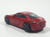 2016 Matchbox MBX Adventure City Porsche Cayman Red Die Cast Toy Car Vehicle