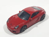 2016 Matchbox MBX Adventure City Porsche Cayman Red Die Cast Toy Car Vehicle