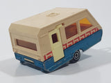 Vintage Majorette No. 325 Caravane Camper Traiper Blue and White 1/70 Scale Die Cast Toy Car Vehicle with Opening Door