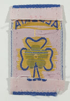 Alberta Girl Guides Shamrock Themed 1" x 1 3/4" Small Fabric Patch Badge
