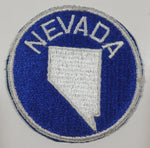 Nevada Blue and White Circular Round 3" Fabric Patch Badge