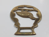 Antique Pheasant Bird Themed Horse Brass 2 7/8" x 3 1/2"