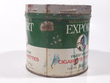 Vintage Macdonald's Export Finest Virginia Cigarette Tobacco 8 oz Metal Tin Can No Lid