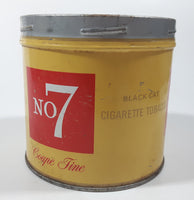 Vintage 1960s Black Cat No. Number 7 Fine Cut Tobacco Tin No Lid