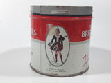 Vintage W.C. Macdonald's British Consols Cigarette Tobacco Red & White Tin Can No lid