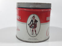 Vintage W.C. Macdonald's British Consols Cigarette Tobacco Red & White Tin Can No lid