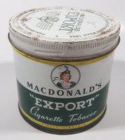 Vintage Macdonald's Export Finest Virginia Cigarette Tobacco Tin Metal Can