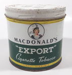 Vintage Macdonald's Export Finest Virginia Cigarette Tobacco Tin Metal Can