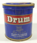 Rare Vintage Douwe Egbert's Drum Bright and Dark Cigarette Tobacco Dark Blue Tin Metal Can