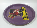 Vintage Strongarm Beer Purple 13" Diameter Metal Pub Beverage Serving Tray