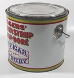 Vintage Rogers Syrup Golden Sugar Vancouver, B.C. Sugar Refinery 10lb Tin Metal Can Pail with Lid