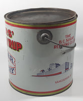 Vintage Rogers Syrup Golden Sugar Vancouver, B.C. Sugar Refinery 20lb Tin Metal Can Pail with Lid