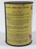 Rare Version Vintage Casite Improved Tune-Up Now with Spark Plug and Carburetor Cleaner 15 Fluid Ounces Yellow Metal Container FULL
