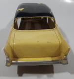 Vintage 1950s Dealer Promo Car 1957 Chevy Bel Air Yellow and Black 8" Long Plastic and Metal Toy Friction Vehicle