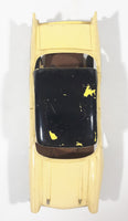 Vintage 1950s Dealer Promo Car 1957 Chevy Bel Air Yellow and Black 8" Long Plastic and Metal Toy Friction Vehicle