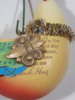 2013 HMK Hallmark Keepsake Twelve Days of Christmas Three French Hens 3 5/8" Tall Hanging Christmas Tree Ornament