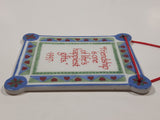 1997 AGC American Greetings "Friendship is one of life's happiest gifts" 2 5/8" x 3 1/4" Ceramic Plaque Hanging Ornament