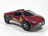 1998 Hot Wheels Speed Demons Pontiac Salsa Dark Red Die Cast Toy Car Vehicle