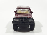 Unknown Brand 4WD Dark Red Maroon Burgundy Pull Back Die Cast Toy Car Vehicle