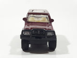 Unknown Brand 4WD Dark Red Maroon Burgundy Pull Back Die Cast Toy Car Vehicle