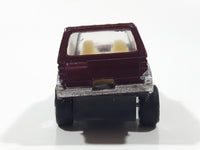 Unknown Brand 4WD Dark Red Maroon Burgundy Pull Back Die Cast Toy Car Vehicle