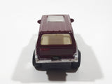 Unknown Brand 4WD Dark Red Maroon Burgundy Pull Back Die Cast Toy Car Vehicle