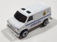 Welly International Airport Van White Die Cast Toy Car Vehicle