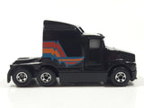 1989 Hot Wheels Workhorse '76 Big Rig Semi Tractor Truck Black Die Cast Toy Car Vehicle