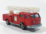 Vintage Majorette Pompier Fire Ladder Truck No. 207 Red 1/100 Scale Die Cast Toy Car Firefighting Rescue Emergency Vehicle
