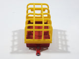 Vintage Majorette Lion Cage Trailer Red with Yellow Cage Die Cast Toy Car Vehicle Made in France