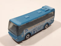 2002 Matchbox Across America New Jersey Ikarus Coach Bus Blue Die Cast Metal Toy Car Vehicle