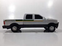 ERTL John Deere Pickup Truck White Plastic and Pressed Steel Die Cast Toy Car Vehicle 8 1/2" Long