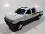 ERTL John Deere Pickup Truck White Plastic and Pressed Steel Die Cast Toy Car Vehicle 8 1/2" Long