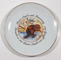 Rare 1996 Beaver Lumber 90th Anniversary 8 1/8" Porcelain Collector Plate