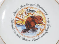 Rare 1996 Beaver Lumber 90th Anniversary 8 1/8" Porcelain Collector Plate