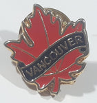 Vancouver Red Maple Leaf Shaped 5/8" to 3/4" Enamel Metal Lapel Pin