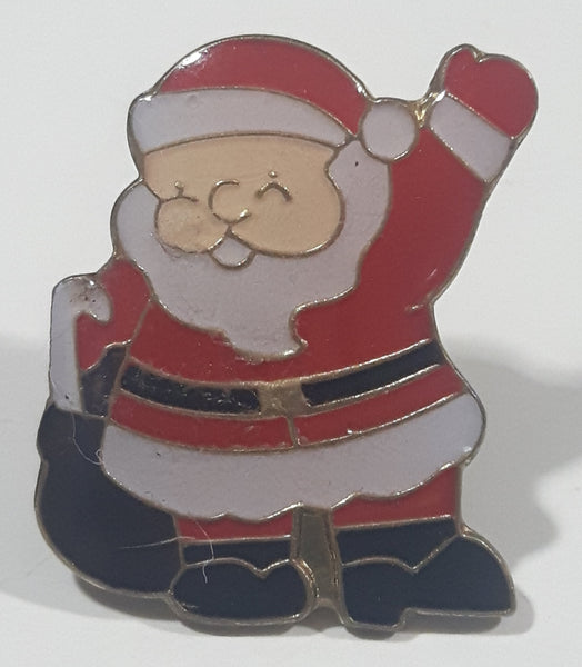 Santa Claus 7/8" x 1" Enamel Metal Lapel Pin