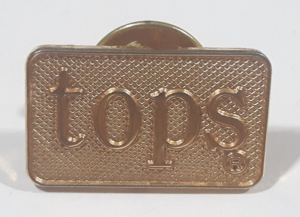 Tops 1/2" x 7/8" Gold Tone Metal Lapel Pin