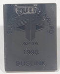 1988 Buslink Transit APTA Silver Safety Award 5/8" x 7/8" Metal Lapel Pin