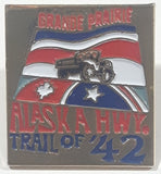 Grand Prairie Alaska Hwy Trail of '42 Jeep Themed Enamel Metal Lapel Pin