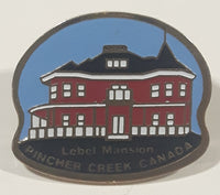 Lebel Mansion Pincher Creek Canada 7/8" x 1" Enamel Metal Lapel Pin