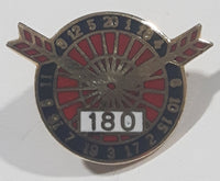 Darts Dartboard 180 Perfect Score 5/8" x 7/8" Enamel Metal Lapel Pin