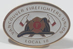 Vancouver Firefighters Union Local 18 Oval Shaped 3/4" x 1" Enamel Metal Lapel Pin