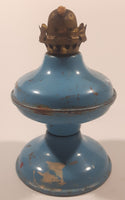Antique P&A Acorn Blue Small 4 1/2" Tall Kerosene Oil Lamp Lantern