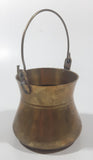 Vintage Miniature 2 1/2" Tall Brass Metal Pail