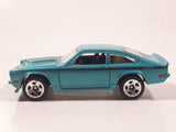 2009 Hot Wheels Custom V-8 Vega Turquoise Blue Die Cast Toy Muscle Car Vehicle