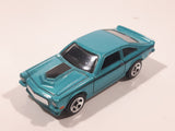 2009 Hot Wheels Custom V-8 Vega Turquoise Blue Die Cast Toy Muscle Car Vehicle